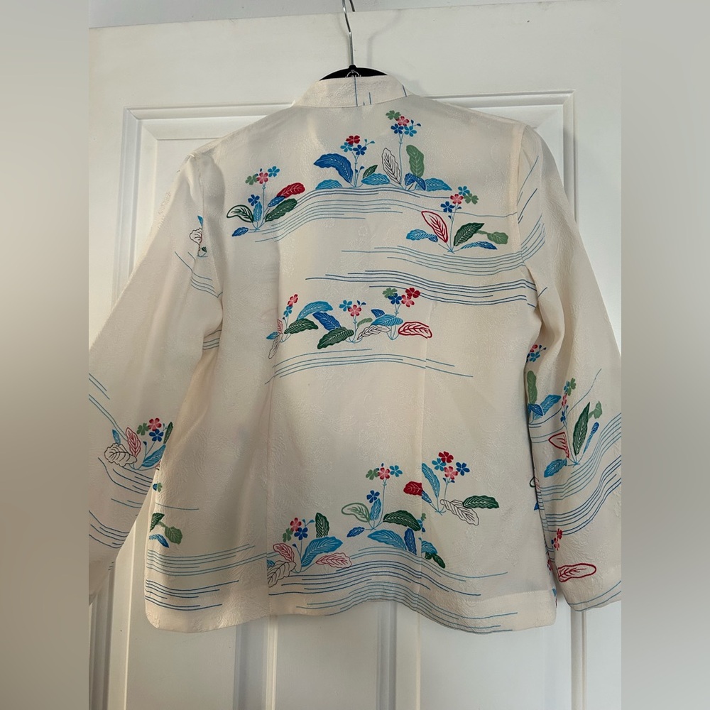 Silk Button-Up Blouse - Picture 9 of 9